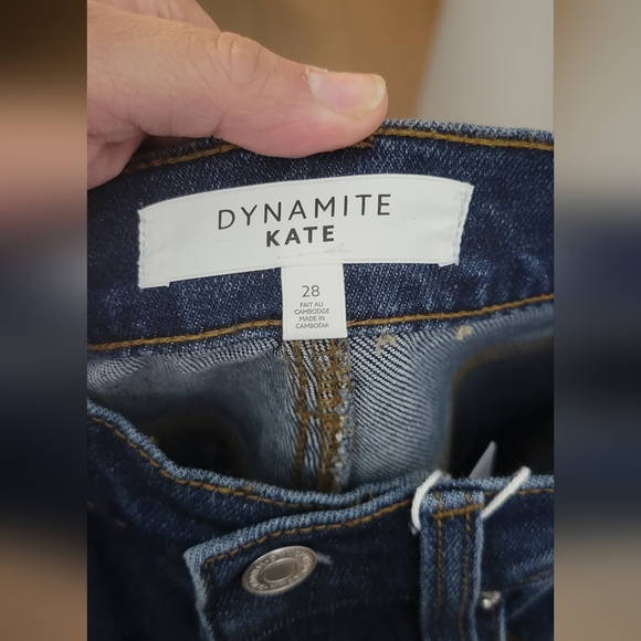 Dynamite navy wash skinny jeans - Picture 3 of 4